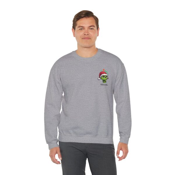Grinch Sweatshirt, Christmas Gift Sweatshirt, Holiday Clothing, Grinch Lover Sweatshirt, Festive Humor Sweatshirt, Merry Grinchmas Apparel - Image 10