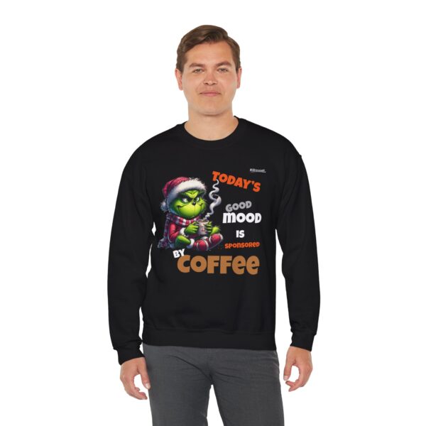 Grinch Coffee Sweatshirt - Cozy Holiday Crewneck, Funny Gift for Coffee Lovers, Winter Warmth, Christmas Cheer, Festive Style - Image 4