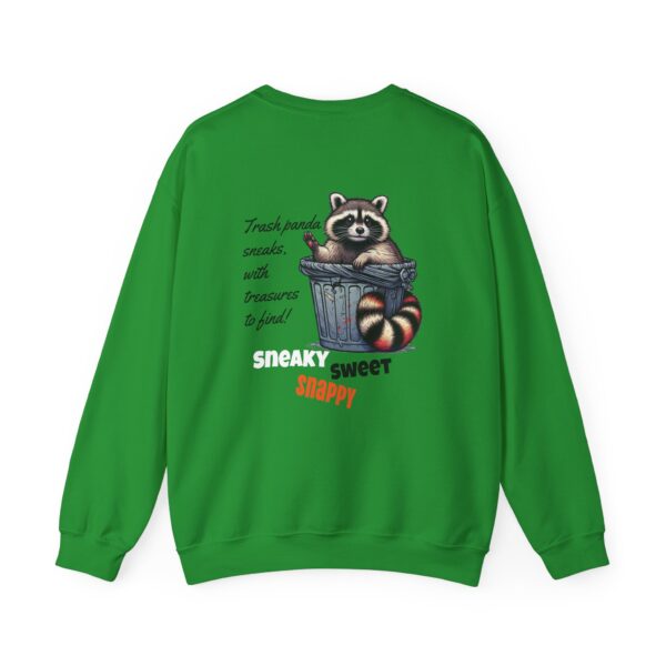 Sneaky Sweet Snappy Raccoon Sweatshirt, Cute Animal Crewneck, Cozy Unisex Apparel, Gift for Animal Lovers, Perfect for Fall and Winter - Image 3