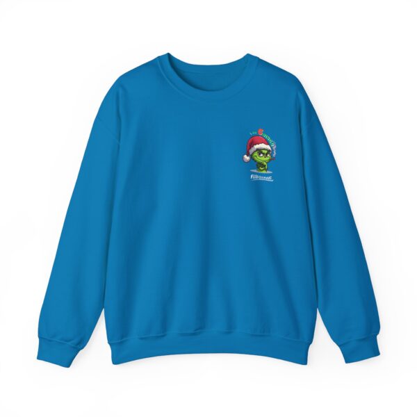 Grinch Sweatshirt, Christmas Gift Sweatshirt, Holiday Clothing, Grinch Lover Sweatshirt, Festive Humor Sweatshirt, Merry Grinchmas Apparel - Image 4