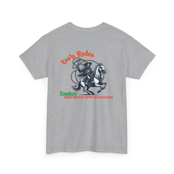 Coors rodeo tshirt, Cowboy tshirt Vintage Cowboy Skeleton Tee, Rodeo Reaper Ropin' Souls Edition, Graphic T-Shirt, Rodeo Reaper Design - Image 8