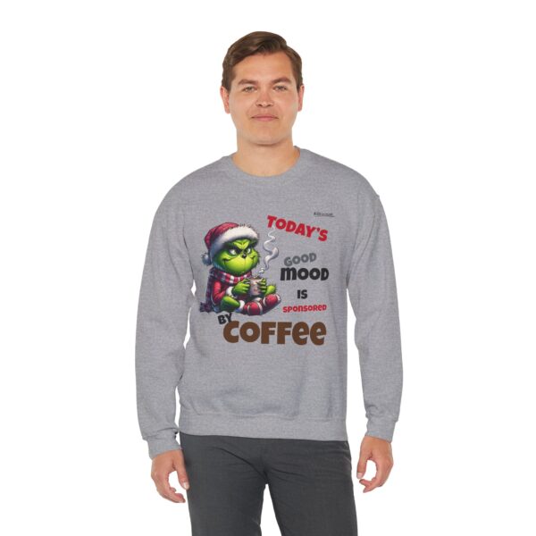 Grinch Coffee Sweatshirt - Cozy Holiday Crewneck, Funny Gift for Coffee Lovers, Winter Warmth, Christmas Cheer, Festive Style - Image 6