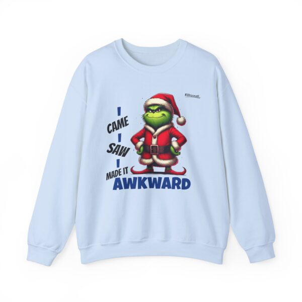 Grinch Sweatshirt, Awkward sweatshirt | Holiday Apparel, Funny Christmas Gift, Unisex Crewneck, Cozy Winter Sweatshirt, Festive Loungewear - Image 4