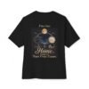 Home Lives in Two Time Zones Oversized Graphic T-Shirt | Long Distance Home Unisex Tee
