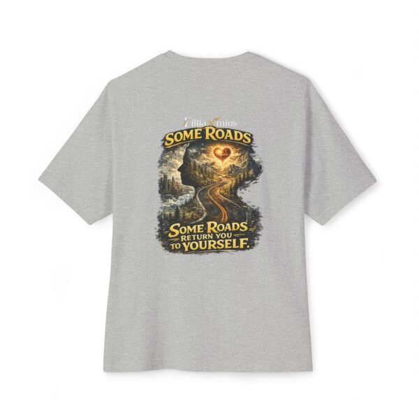 Some Roads Return You to Yourself Mountain Route Oversized Graphic T-Shirt | Travel Inspiration Unisex Tee