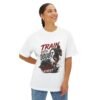 Train Until Doubt Tires First Oversized Graphic T-Shirt | Fitness Motivation Unisex Tee