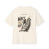 Built on the Days I Almost Quit Oversized Graphic T-Shirt | Gym Motivation Unisex Tee