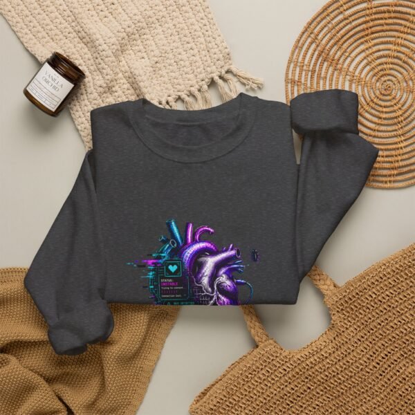 Emotionally in Beta Graphic Sweatshirt | Technology Humor Unisex Sweatshirt