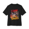 I Came for the Snacks Oversized Graphic T-Shirt | Sports Humor Unisex Tee
