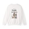 11452015251152127878_2048.jpeg Lost but Well Dressed Graphic Sweatshirt | Travel Fashion Humor Unisex Sweatshirt