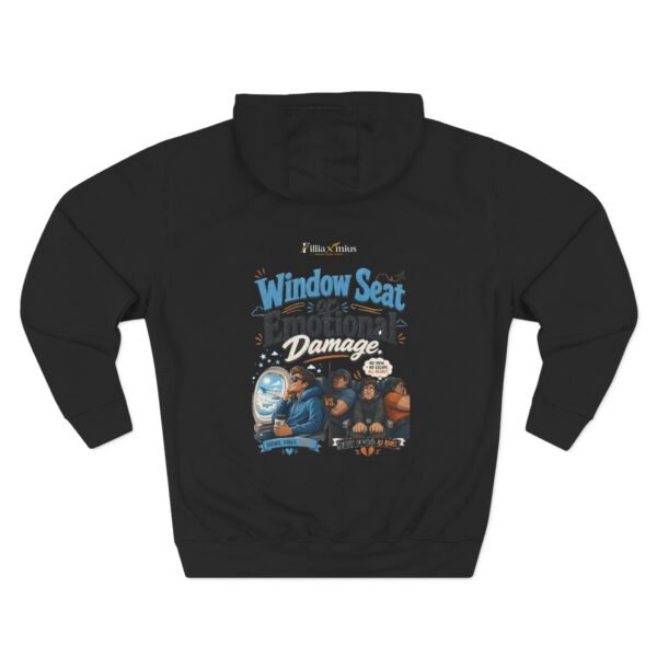 Window Seat or Emotional Damage Graphic Hoodie | Travel Humor Unisex Hoodie