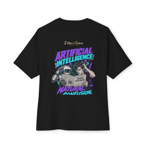 11896033749290980823_2048.jpeg Artificial Intelligence Natural Confusion Oversized Graphic T-Shirt | Ai Humor Unisex Tee