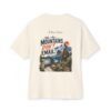 The Mountains Don't Email Oversized Graphic T-Shirt | Outdoor Work Humor Unisex Tee