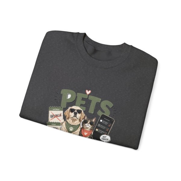 Pets Before Plans Graphic Sweatshirt | Pet Humor Unisex Sweatshirt