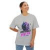 Emotionally in Beta Oversized Graphic T-Shirt | Technology Humor Unisex Tee