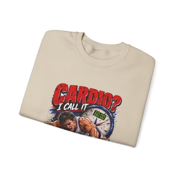 Cardio? I Call It Overtime Graphic Sweatshirt | Sports Humor Unisex Sweatshirt