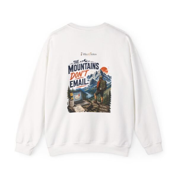 13731667208447909980_2048.jpeg The Mountains Don't Email Graphic Sweatshirt | Outdoor Work Humor Unisex Sweatshirt