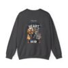 The Dog Has Heart The Cat Has HR Graphic Sweatshirt | Pet Humor Unisex Sweatshirt
