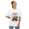 Chai Before Reply Oversized Graphic T-Shirt | Chai Humor Unisex Tee