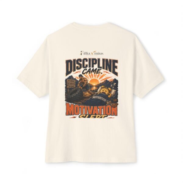 Discipline Came Motivation Slept Oversized Graphic T-Shirt | Fitness Motivation Unisex Tee
