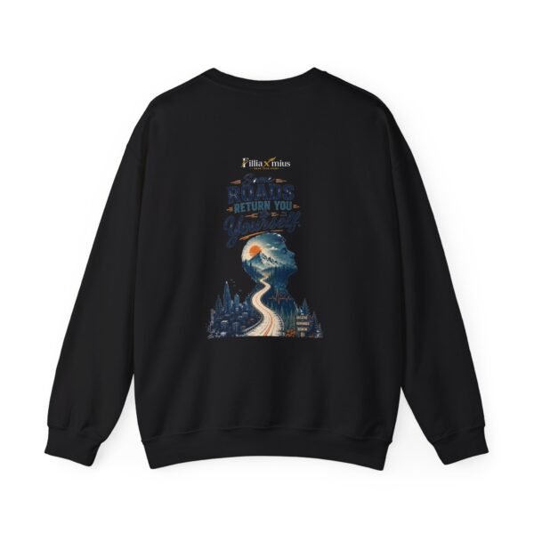 Some Roads Return You to Yourself City to Mountain Graphic Sweatshirt | Travel Inspiration Unisex Sweatshirt