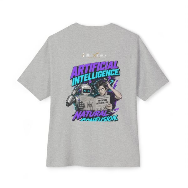 14617704421264444573_2048.jpeg Artificial Intelligence Natural Confusion Oversized Graphic T-Shirt | Ai Humor Unisex Tee