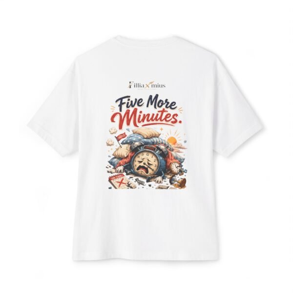 Five More Minutes Oversized Graphic T-Shirt | Sleep Humor Unisex Tee