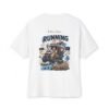Running on Iced Coffee Oversized Graphic T-Shirt | Coffee Humor Unisex Tee