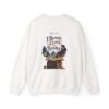 I Borrow Lives from Books Graphic Sweatshirt | Book Lover Unisex Sweatshirt