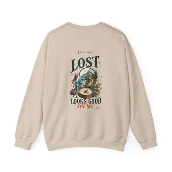 Lost Looks Good on Me Graphic Sweatshirt | Travel Humor Unisex Sweatshirt