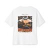 Discipline Came Motivation Slept Oversized Graphic T-Shirt | Fitness Motivation Unisex Tee