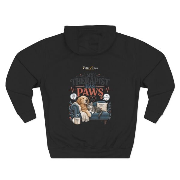 My Therapist Has Paws Graphic Hoodie | Pet Comfort Unisex Hoodie