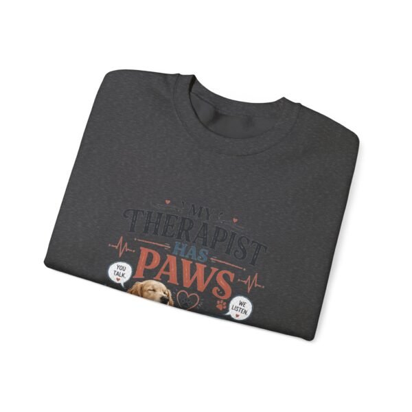 My Therapist Has Paws Graphic Sweatshirt | Pet Comfort Unisex Sweatshirt