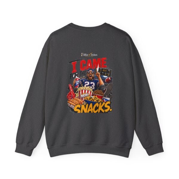I Came for the Snacks Graphic Sweatshirt | Sports Humor Unisex Sweatshirt