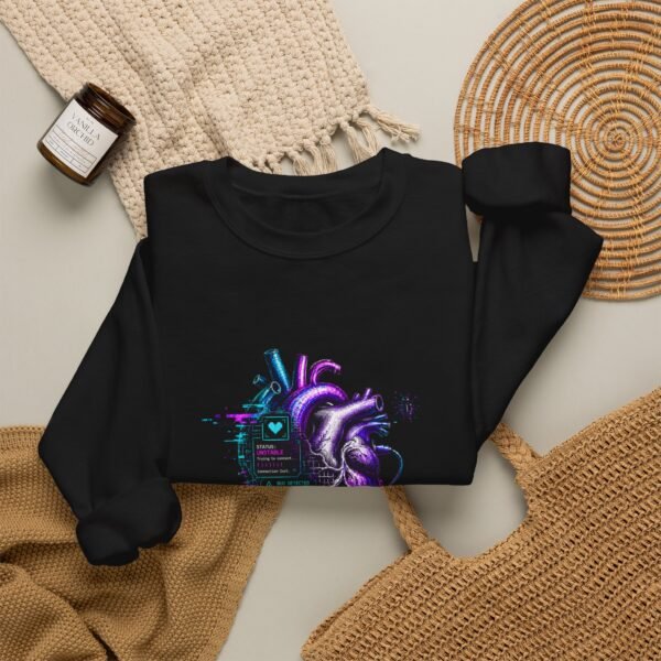 Emotionally in Beta Graphic Sweatshirt | Technology Humor Unisex Sweatshirt