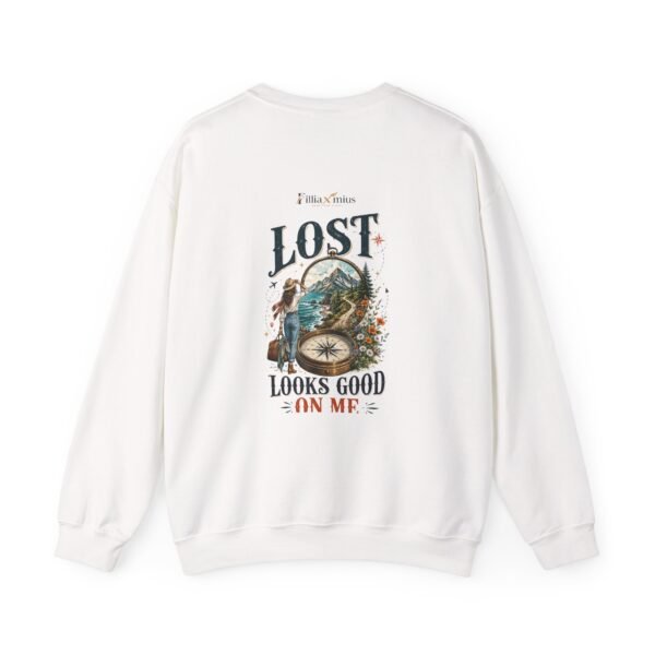 Lost Looks Good on Me Graphic Sweatshirt | Travel Humor Unisex Sweatshirt