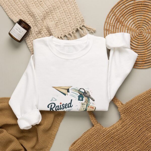 Raised on Dreams Paying in EMIs Graphic Sweatshirt | Adulting Humor Unisex Sweatshirt