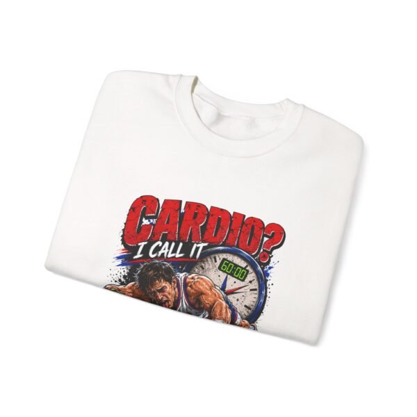Cardio? I Call It Overtime Graphic Sweatshirt | Sports Humor Unisex Sweatshirt