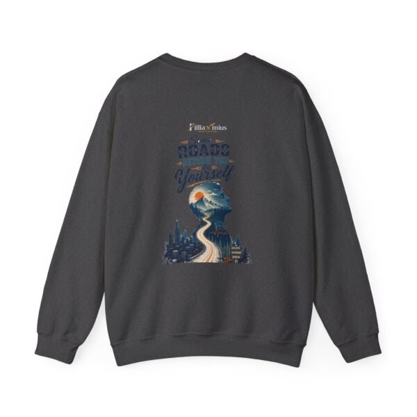 Some Roads Return You to Yourself City to Mountain Graphic Sweatshirt | Travel Inspiration Unisex Sweatshirt