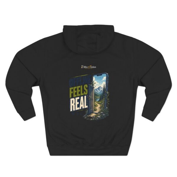 Offline Feels Real Graphic Hoodie | Digital Detox Unisex Hoodie