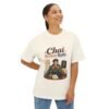 Chai Before Reply Oversized Graphic T-Shirt | Chai Humor Unisex Tee