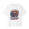 Weekend Forecast Sports Oversized Graphic T-Shirt | Sports Humor Unisex Tee
