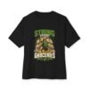 Strong Enough to Carry Groceries in One Trip Oversized Graphic T-Shirt | Gym Humor Unisex Tee