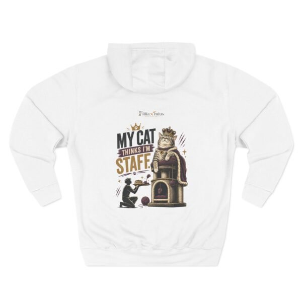 My Cat Thinks I'm Staff Graphic Hoodie | Cat Humor Unisex Hoodie