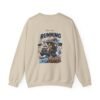 Running on Iced Coffee Graphic Sweatshirt | Coffee Humor Unisex Sweatshirt