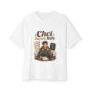 Chai Before Reply Oversized Graphic T-Shirt | Chai Humor Unisex Tee