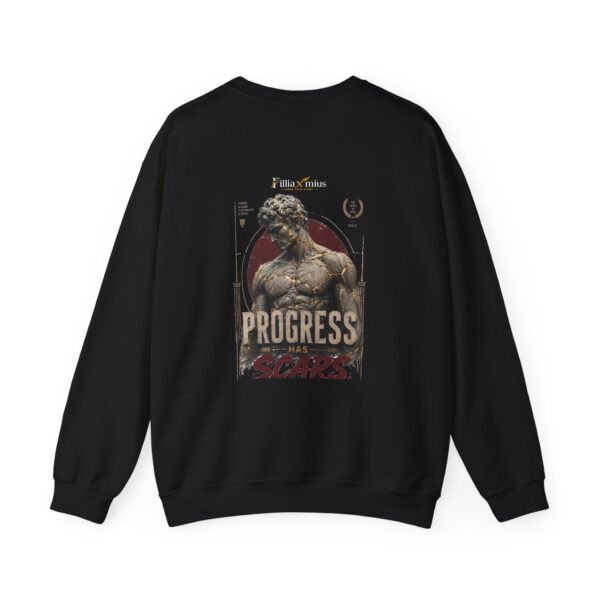 6466989603252899849_2048.jpeg Progress Has Scars Graphic Sweatshirt | Fitness Motivation Unisex Sweatshirt
