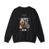 The Dog Has Heart The Cat Has HR Graphic Sweatshirt | Pet Humor Unisex Sweatshirt