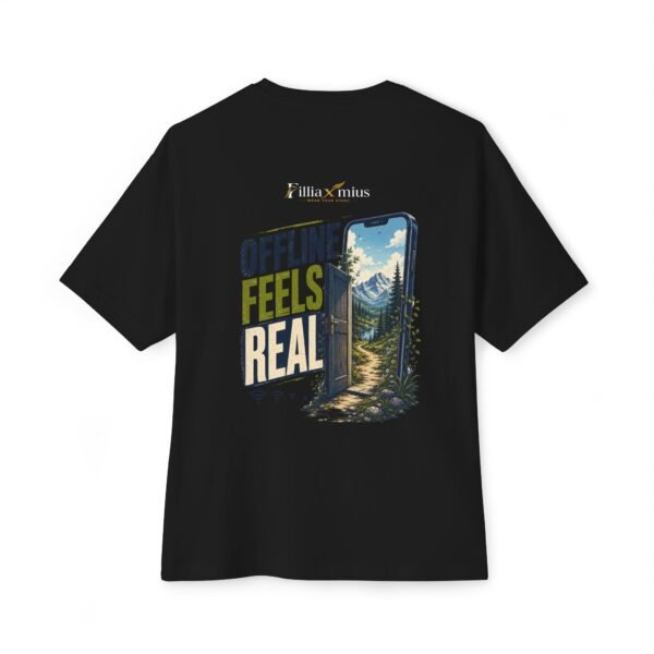Offline Feels Real Oversized Graphic T-Shirt | Digital Detox Unisex Tee
