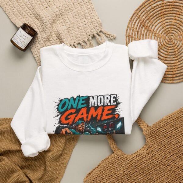 One More Game Then Productivity Graphic Sweatshirt | Gaming And Sports Humor Unisex Sweatshirt